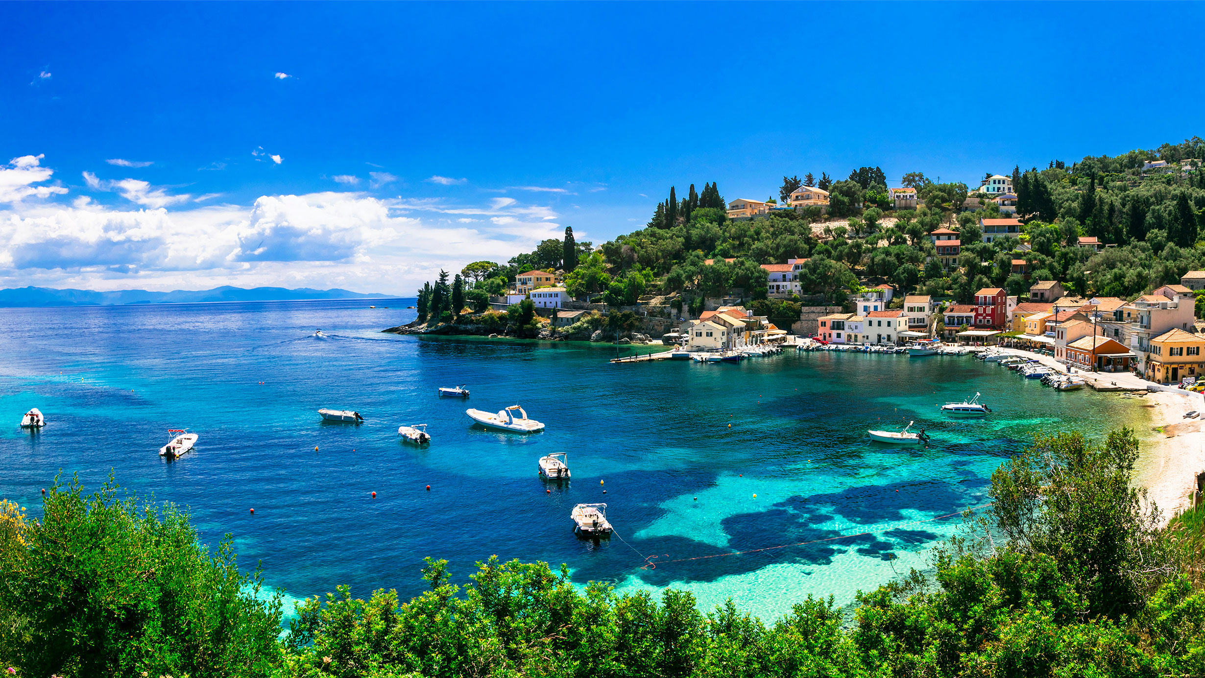 Paxos - Small, idyllic island with olive groves, turquoise waters, and peaceful anchorages. A hidden gem offering tranquility and authentic Greek island life. - Greek island yacht charter destination with Aegean Gateaways
