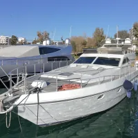 Aegean Getaways aerial view showing elegant yacht design